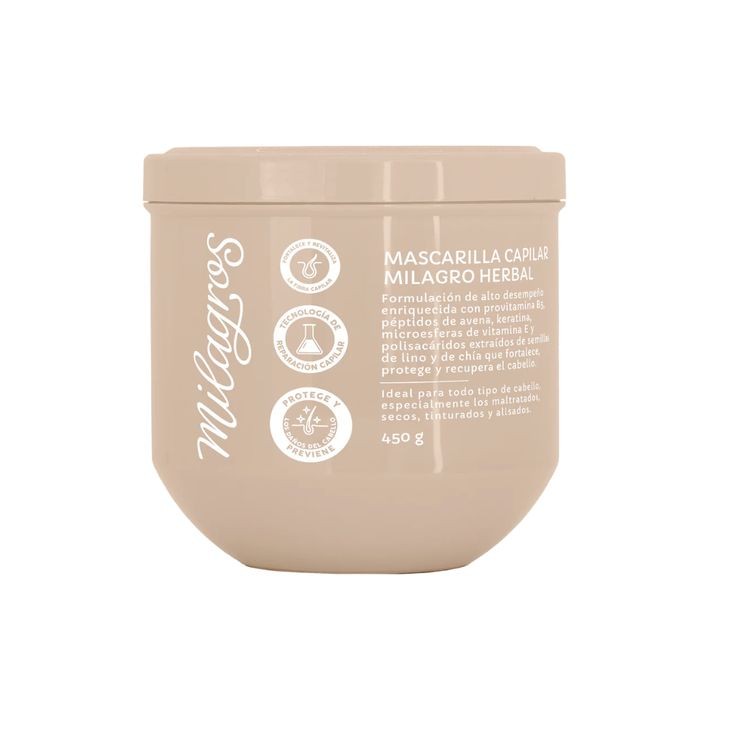 Mascarilla capilar milagro herbal