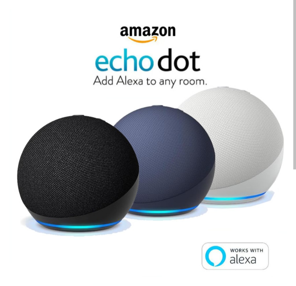 Parlante Inteligente Amazon Alexa Echo Dot (5TA Gen)