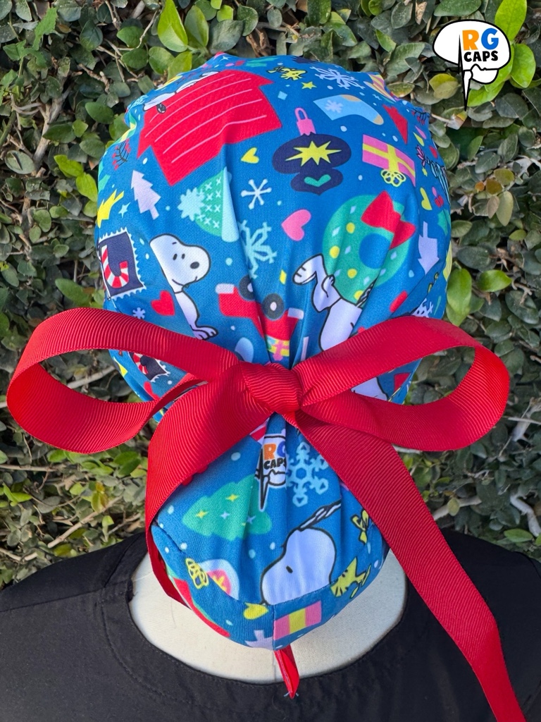 Snoopy Casa Navidad Azul