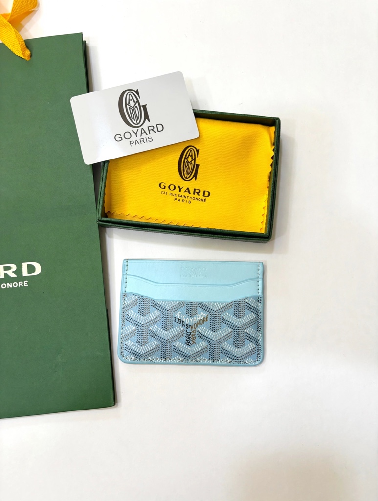 Goyard Card Holder – Azul Claro
