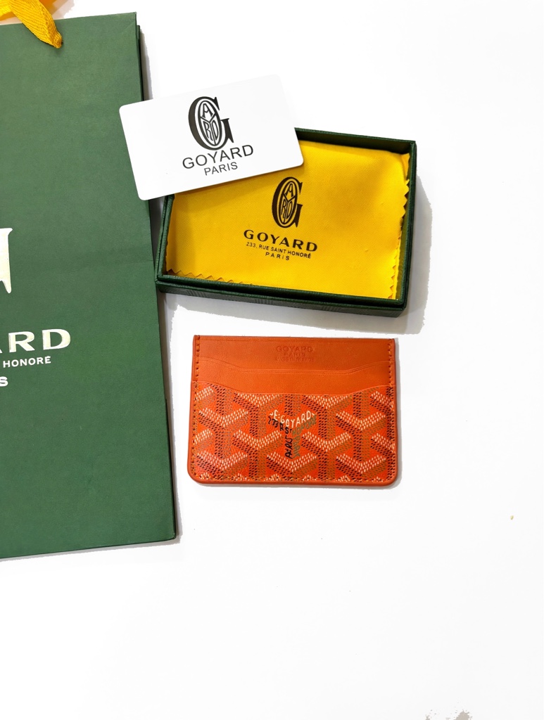 Goyard Card Holder – Naranja