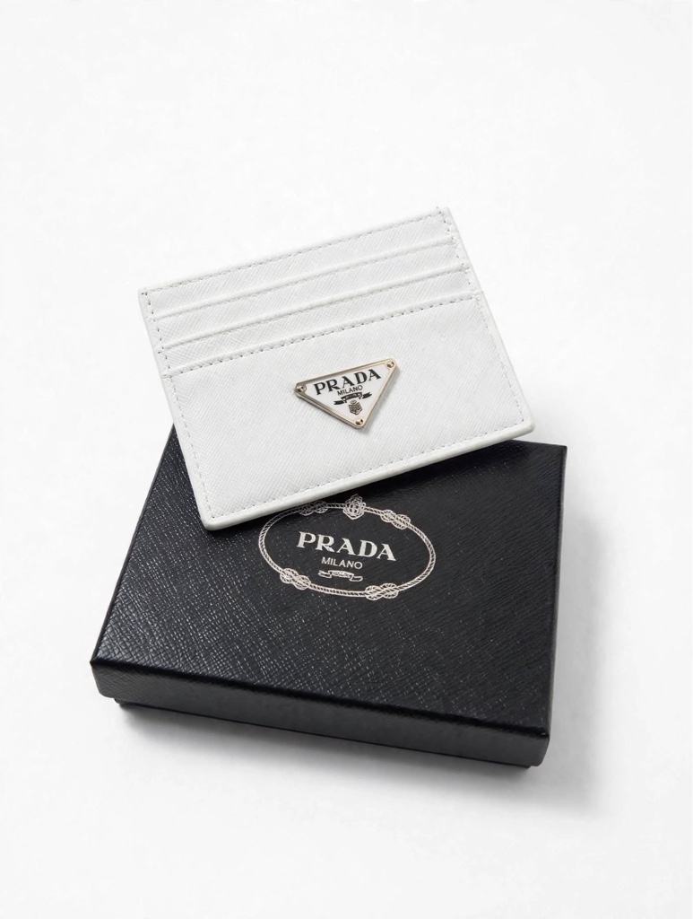 Prada Card Holder – Blanco