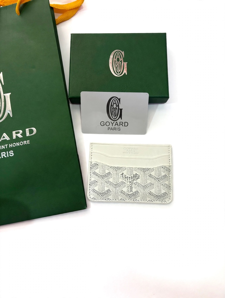 Goyard Card Holder – Blanco