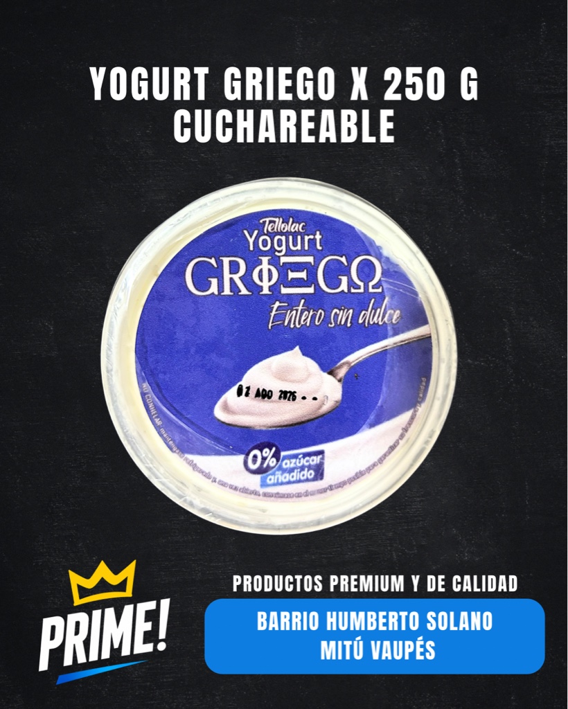 Yogurt griego natural 250g