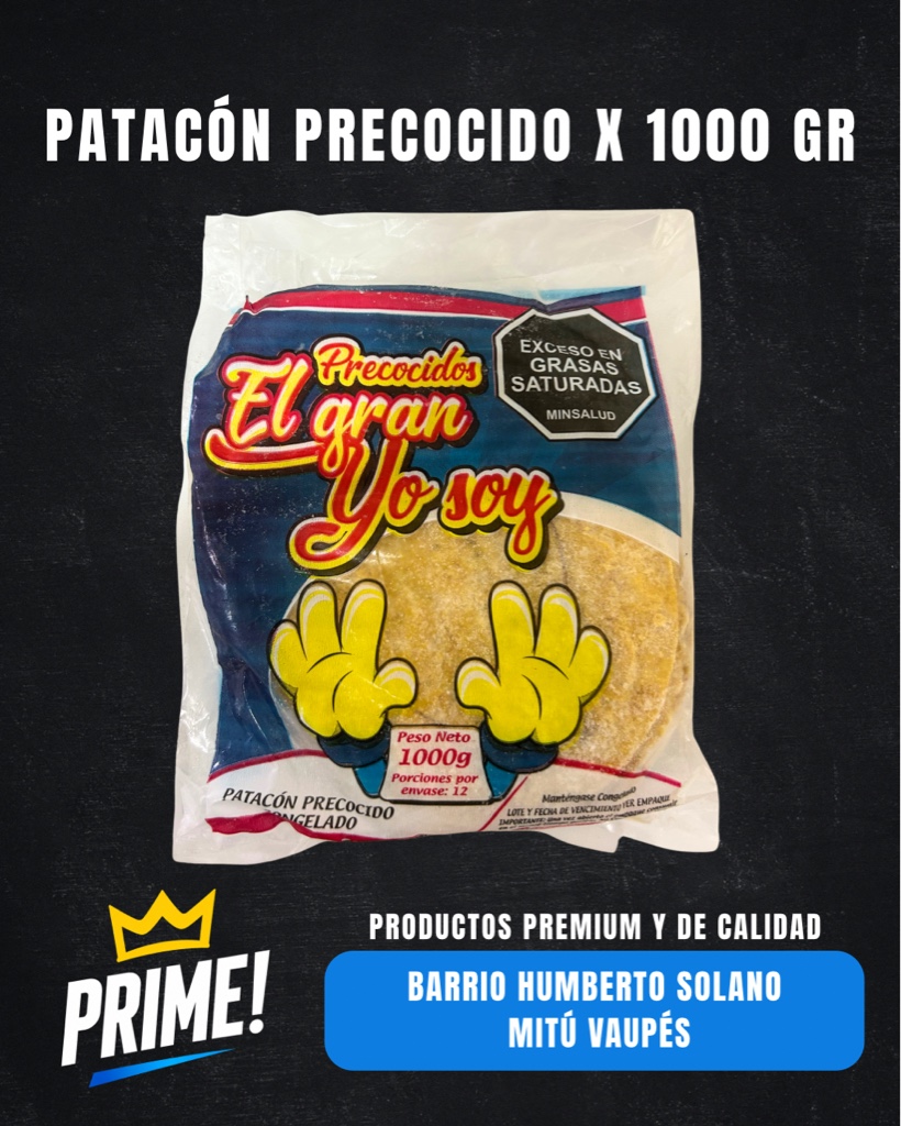 Patacón Precocido 1000g