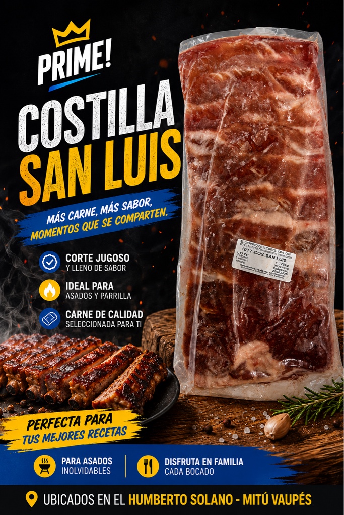 Costilla San Luis cerdo kilo