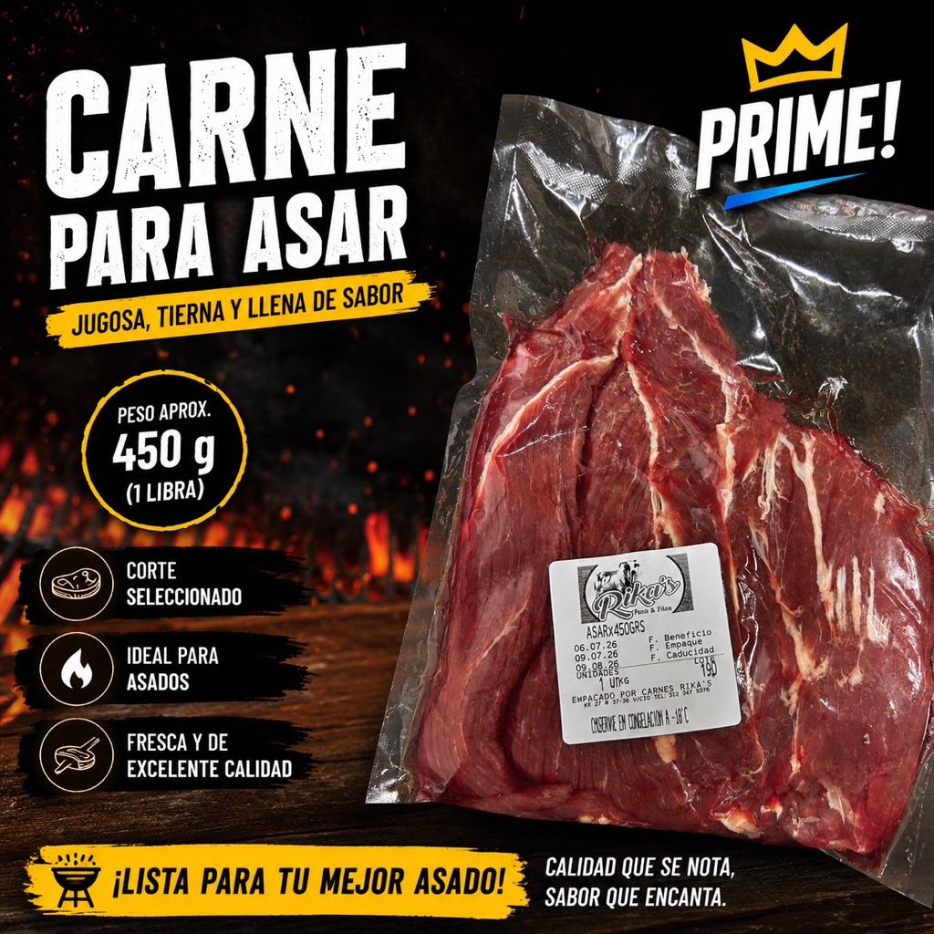 Prime carne para asar 450g
