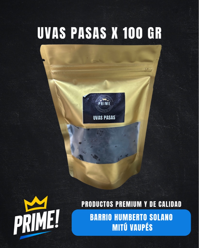 uvas pasas 100 g