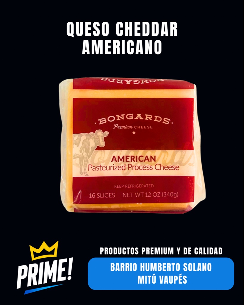 Queso cheddar americano