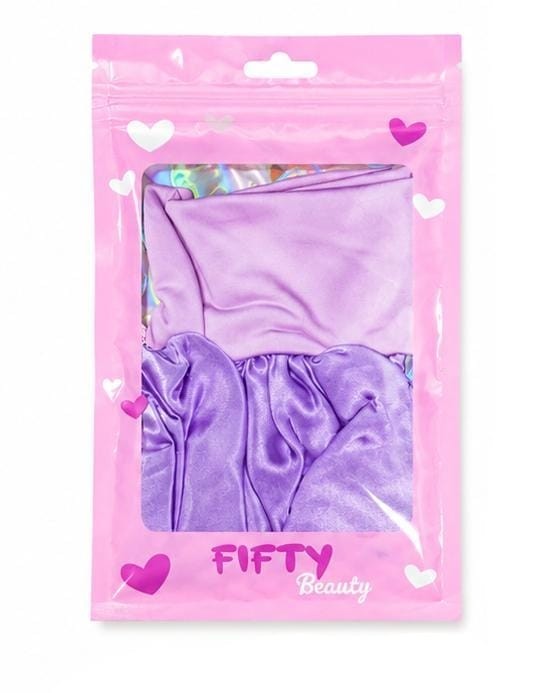 Gorro de satin  Beauty morado cofia