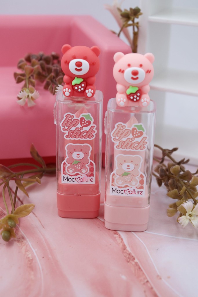 Balsamo osito Moccallure Lip Stick rosado