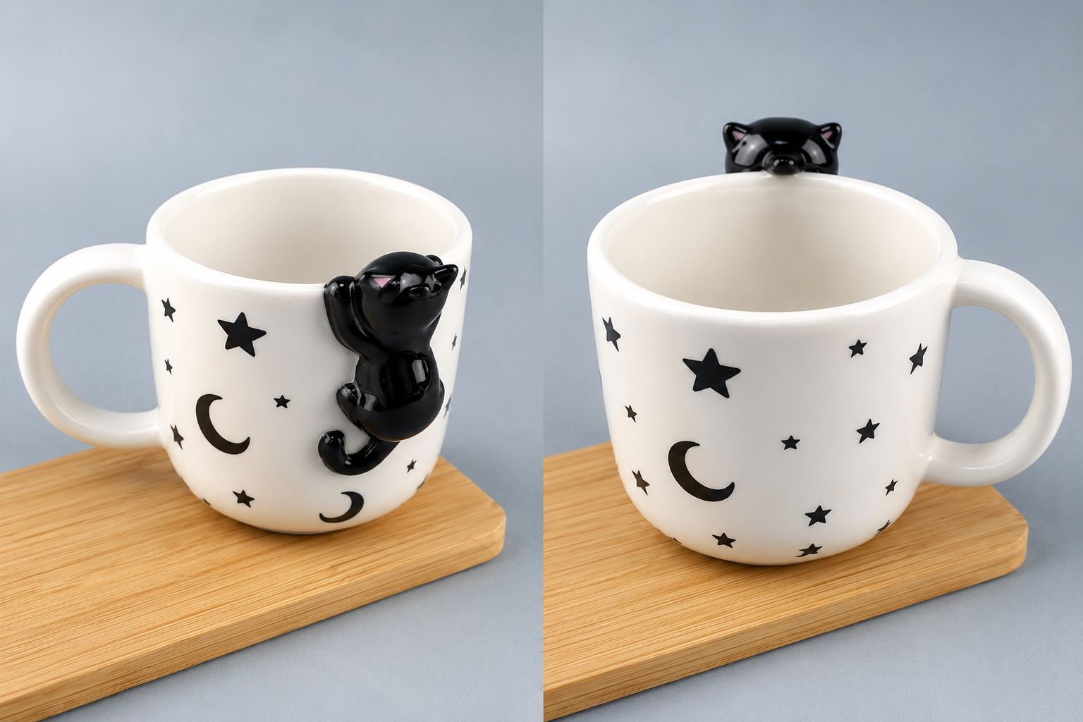 Und vaso ceramica gato colgado
