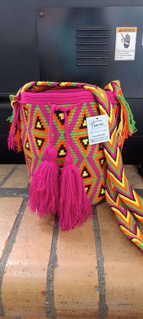 Mochila Wayuu mediana Gaza gruesa 7