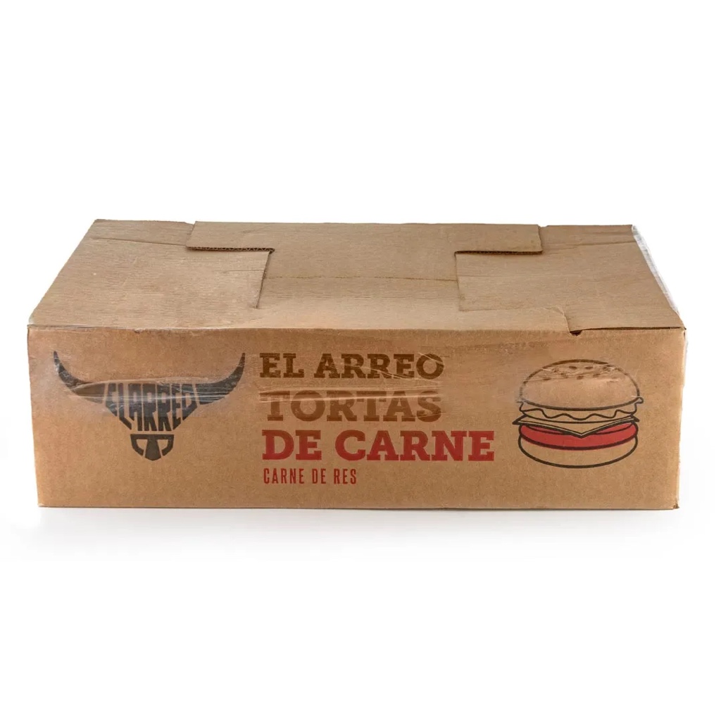 CAJA Tortas de Carne 1/4 de libra , 72und