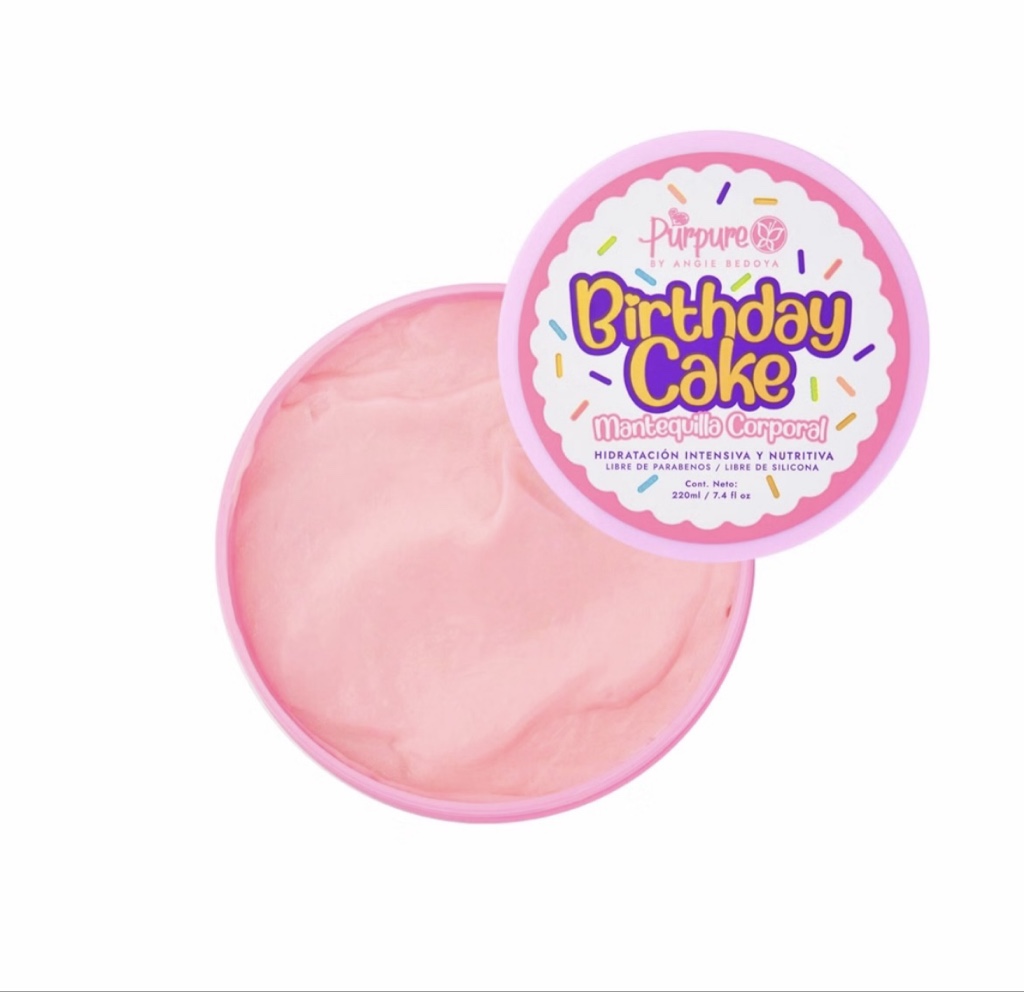 Purpure Birthday Cake mantequilla corporal