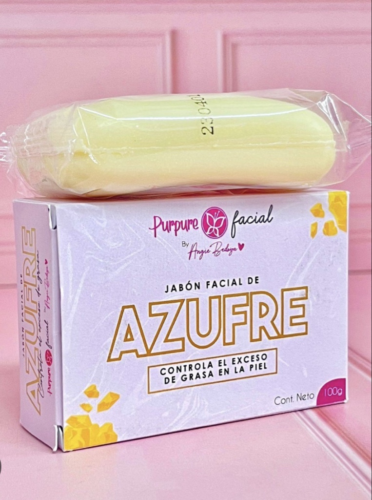 Purpure Facial jabon de azufre