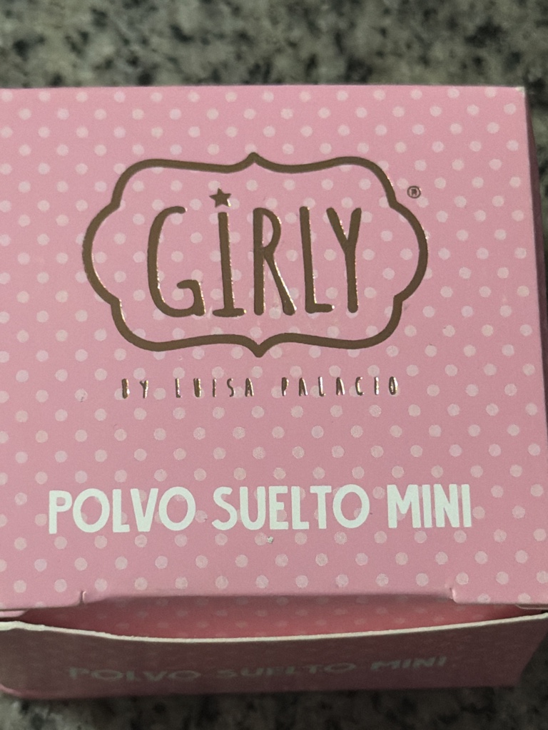 Girly polvo suelto mini rosado