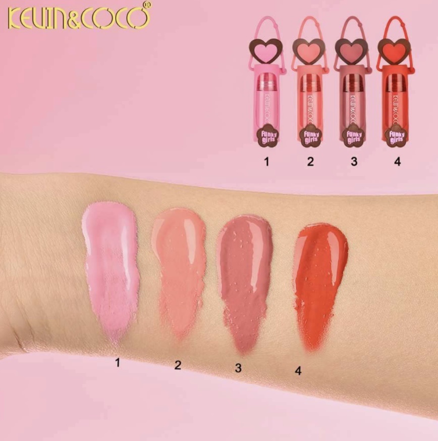 Kevin & Coco liquid blush llavero Tono 03 Rich Plum