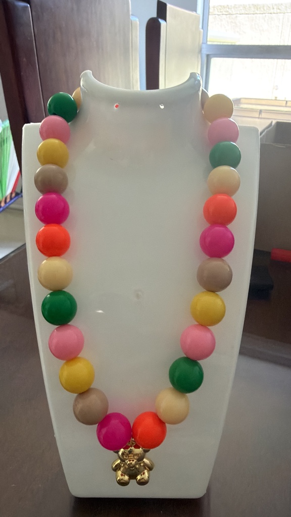 Altezza Collar multicolor oso dorado Cod044
