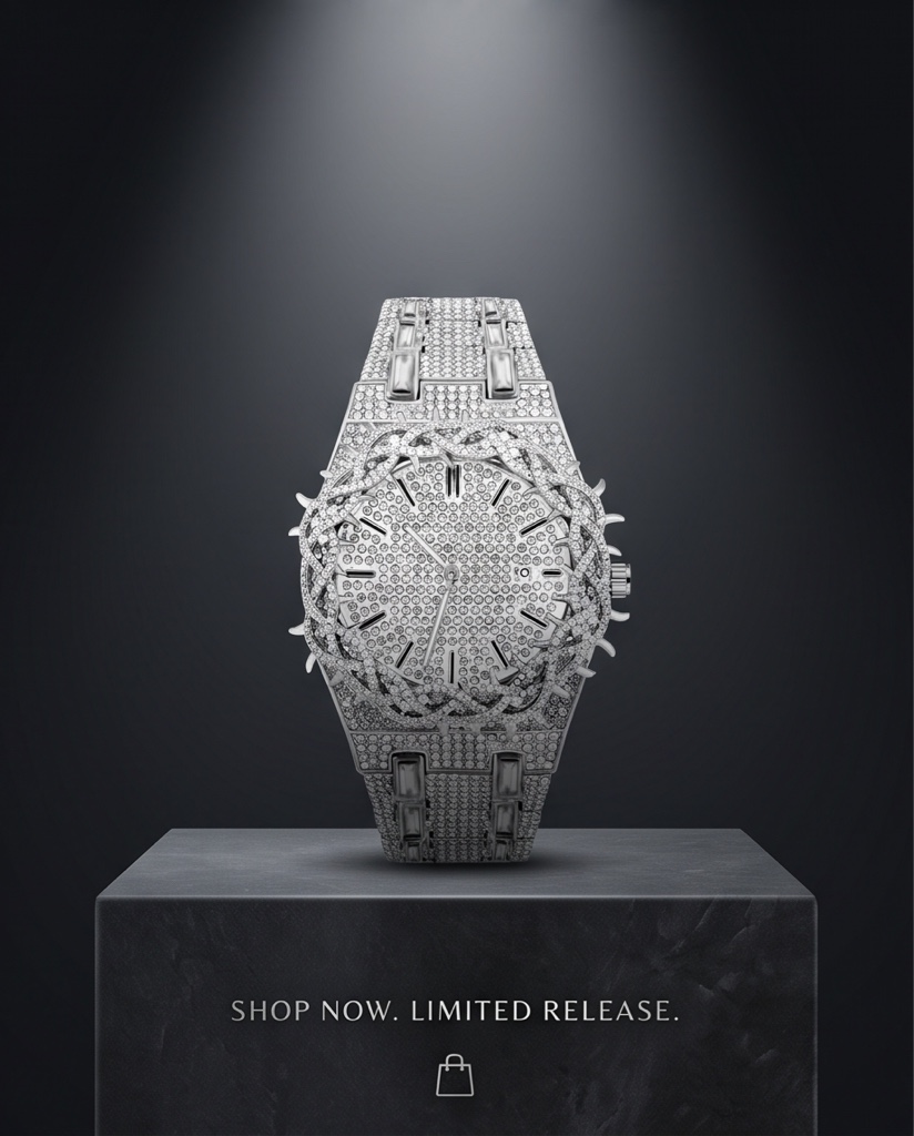 Reloj Crown of Ice Silver edición premium
