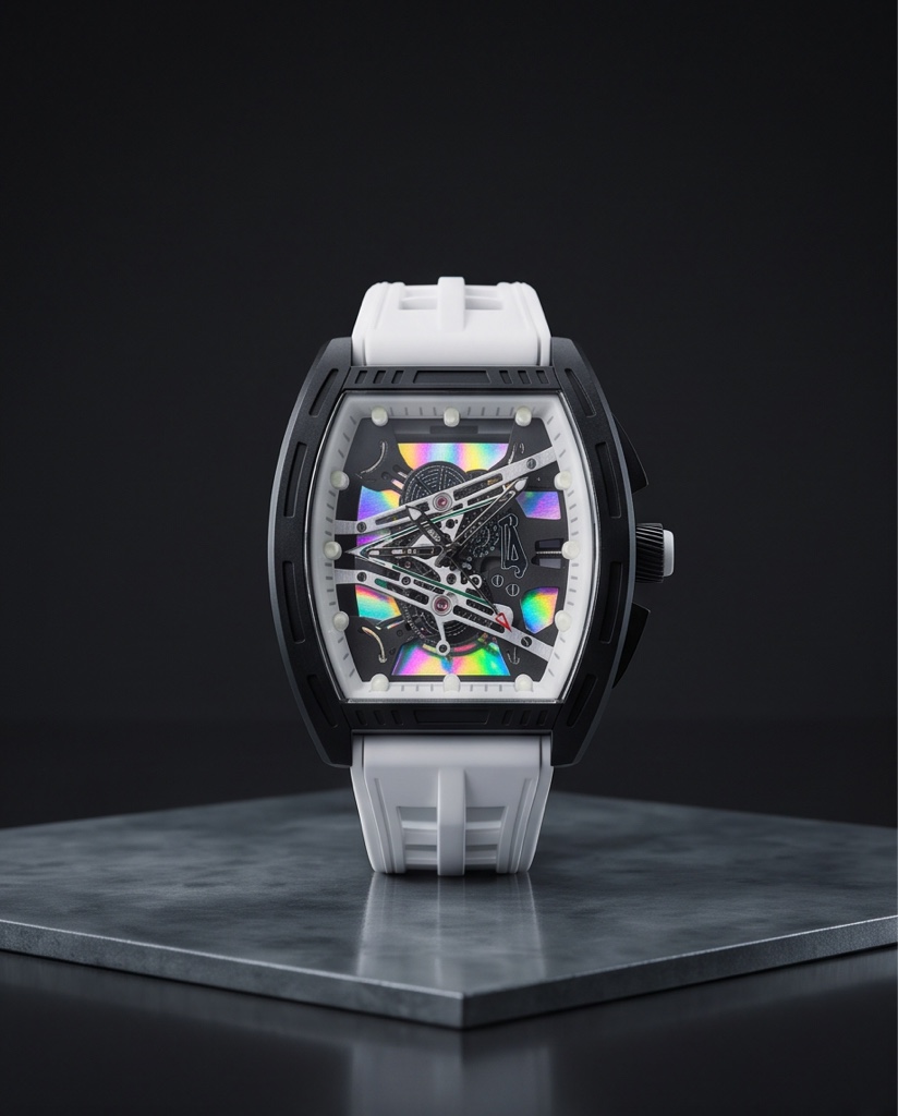 Reloj blanco estilo Richard Mille