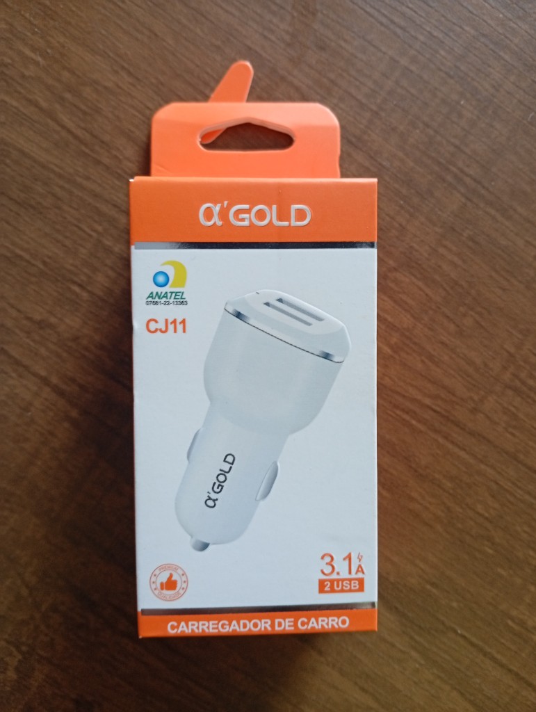 Q'GOLD CJ11 carregador veicular branco