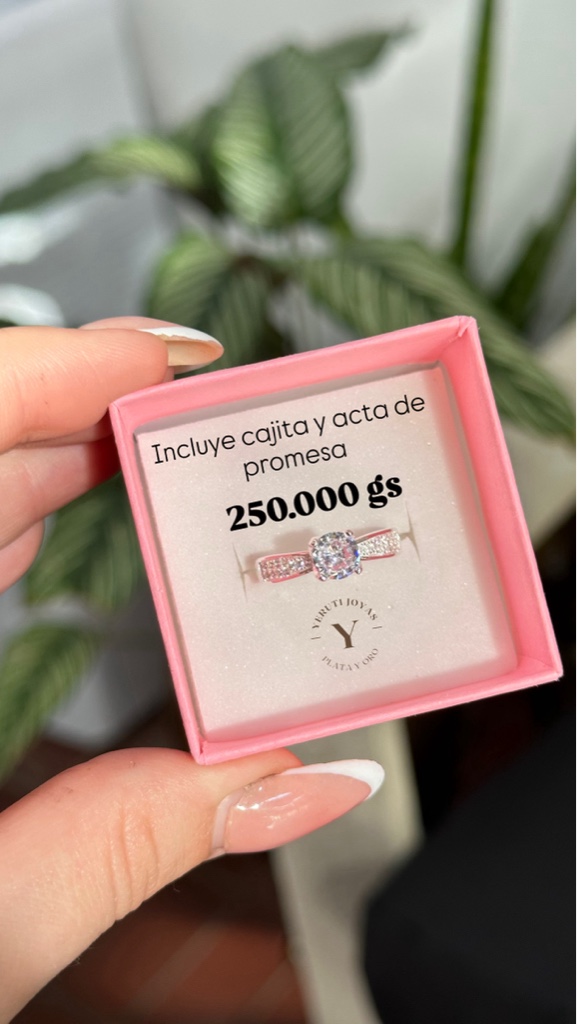 solitario de plata cod0278