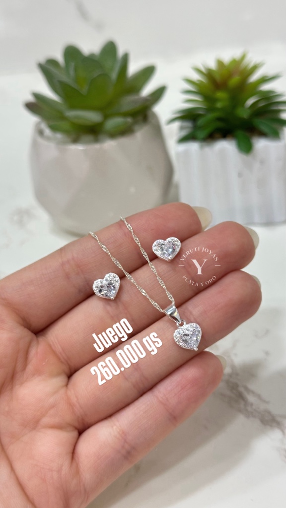 juego de plata corazón