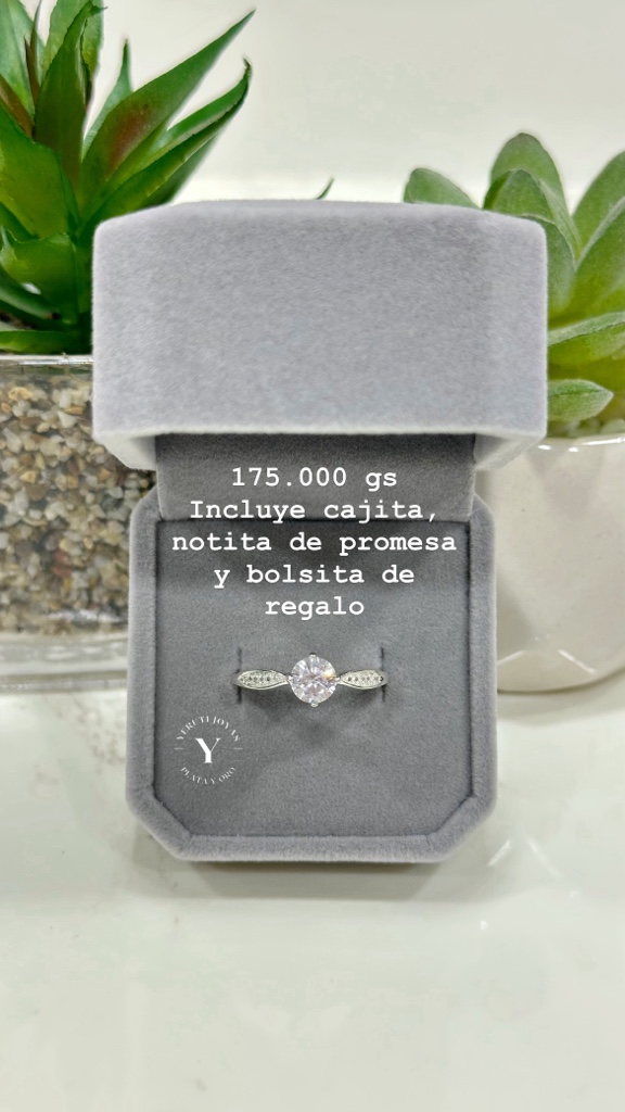 solitario de plata cod0015