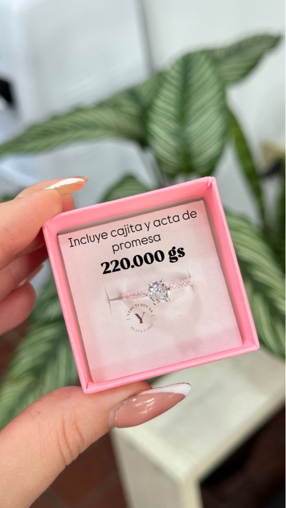 solitario de plata cod0204