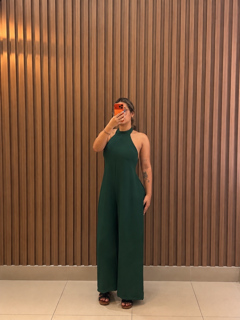 Enterizo  verde halter