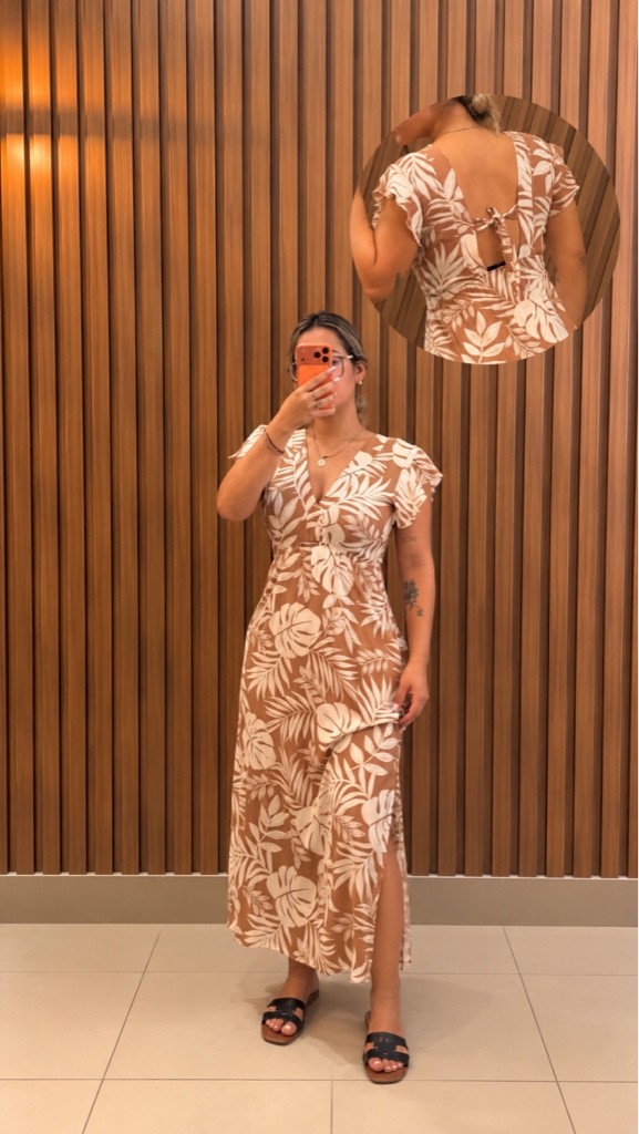 Vestido  beige