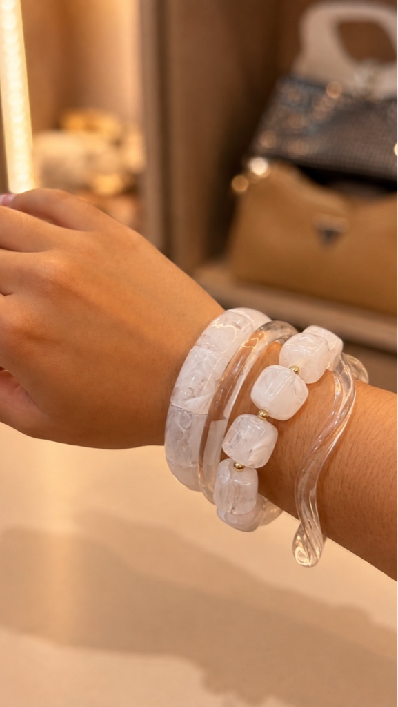 Pulseras transparentes