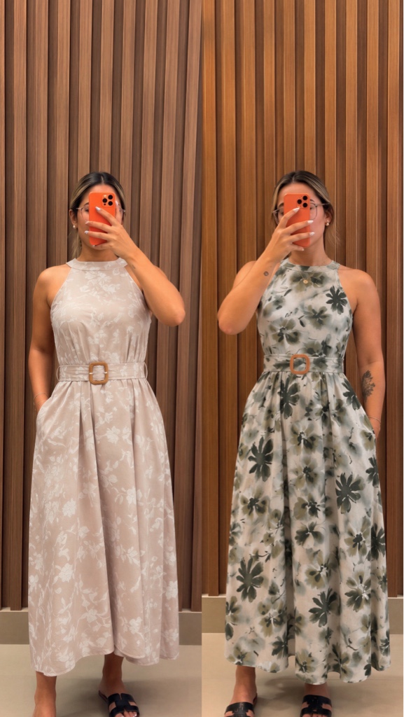 Vestido largo floral