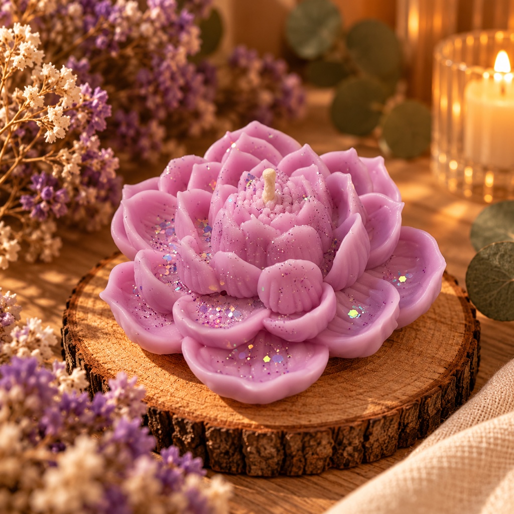 Vela Flor De Loto