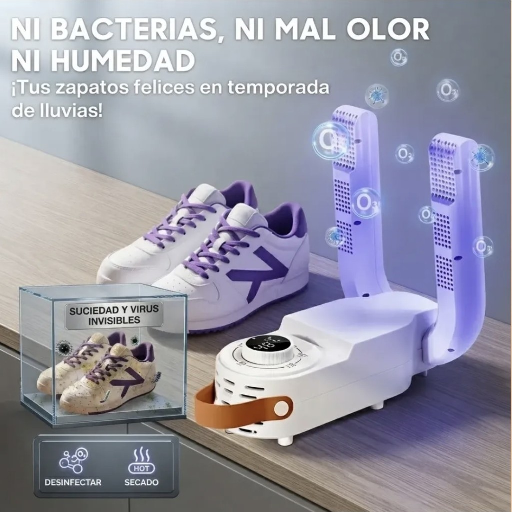 Secador de zapatos blanco