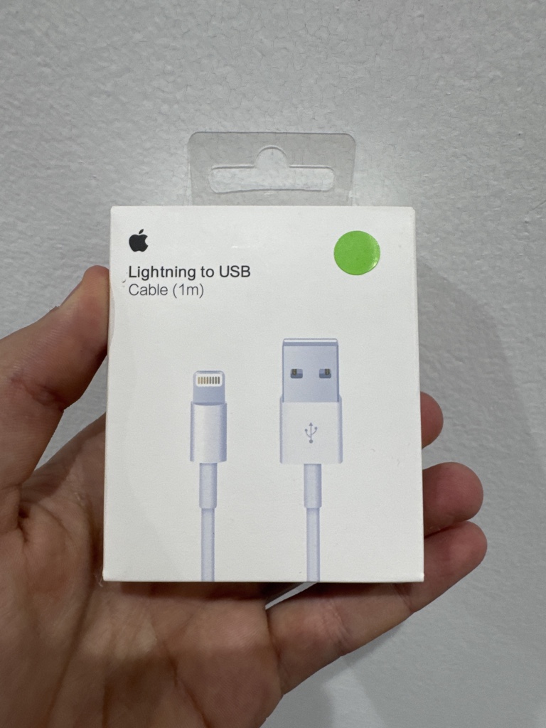 Apple cable Lightning a USB blanco 1m ORIGINAL