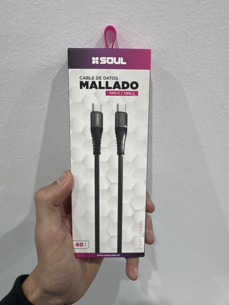 Soul cable de datos malla negro USB-C
