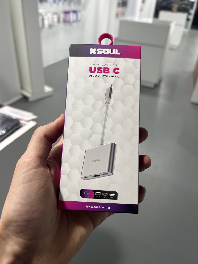 Soul adaptador USB-C 3 en 1