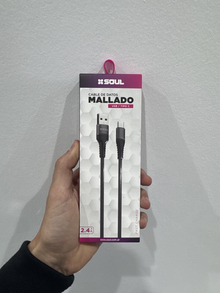 SOUL cable mallado USB a Tipo C