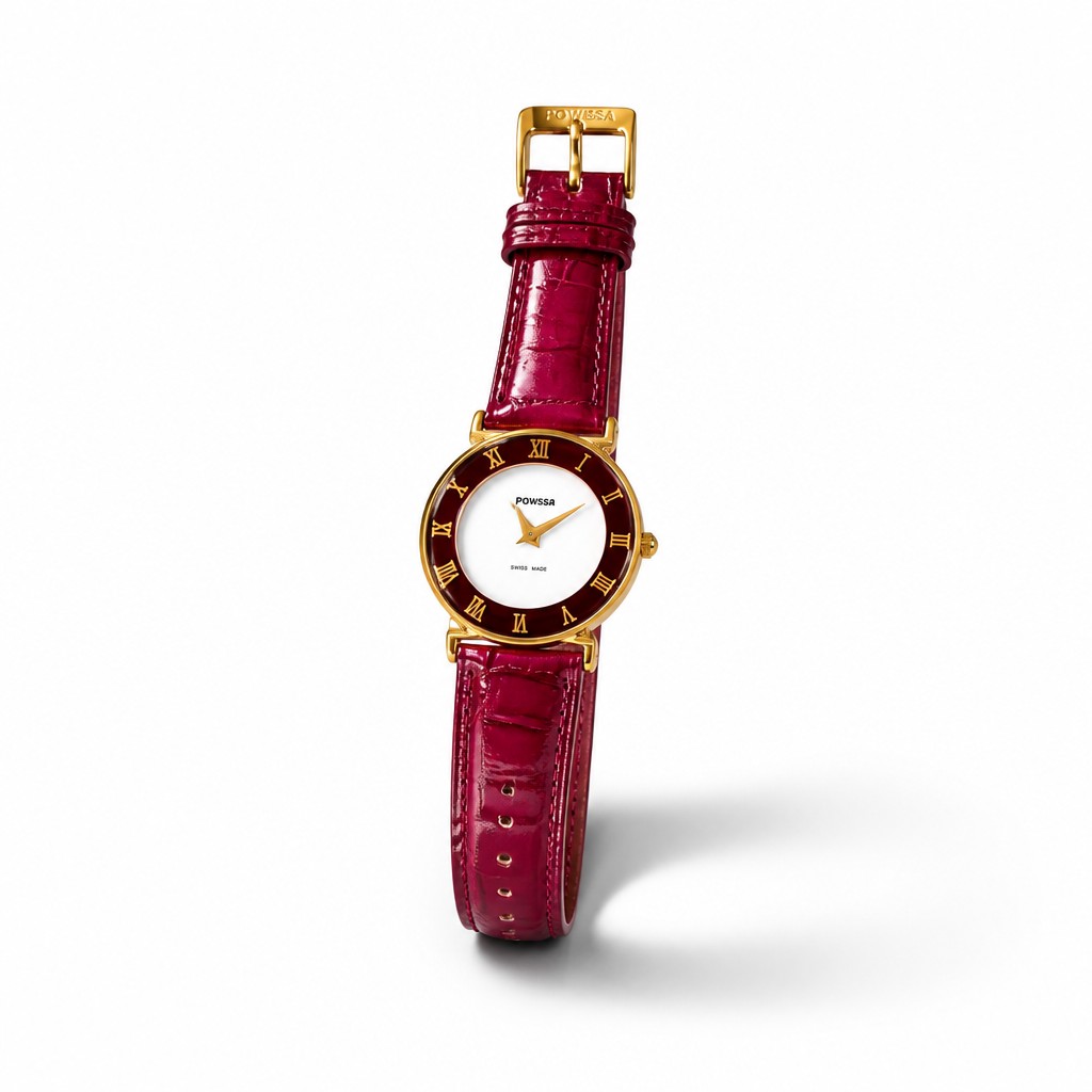 Reloj Femenino Jowissa. Suizo. Mujer. Malla cuero bordó