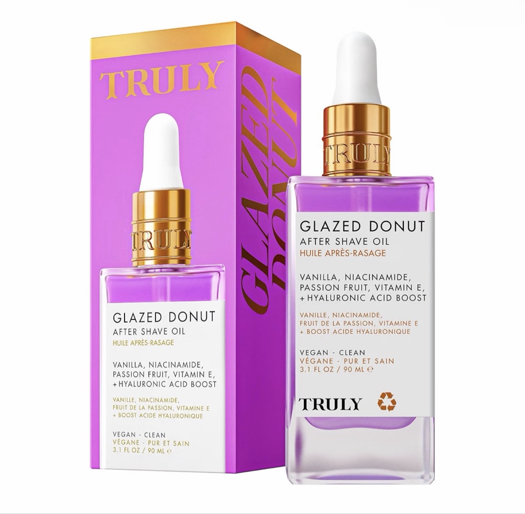 Truly Glazed Donut aceite after shave