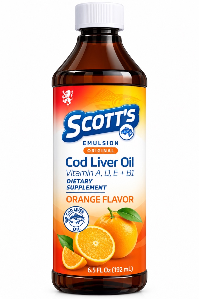 Scott's Emulsion naranja