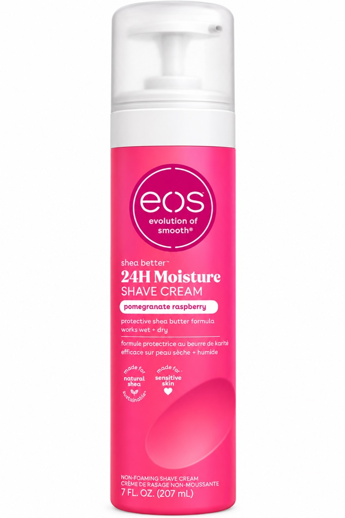 EOS crema de afeitar rosada