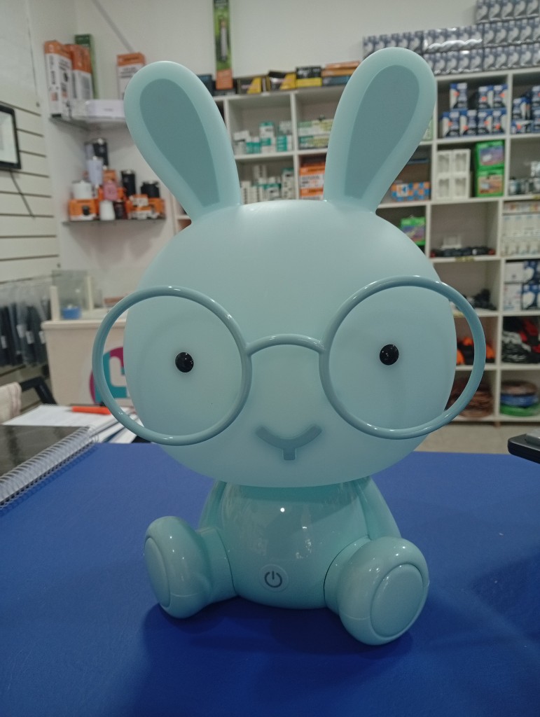 Velador conejo azul