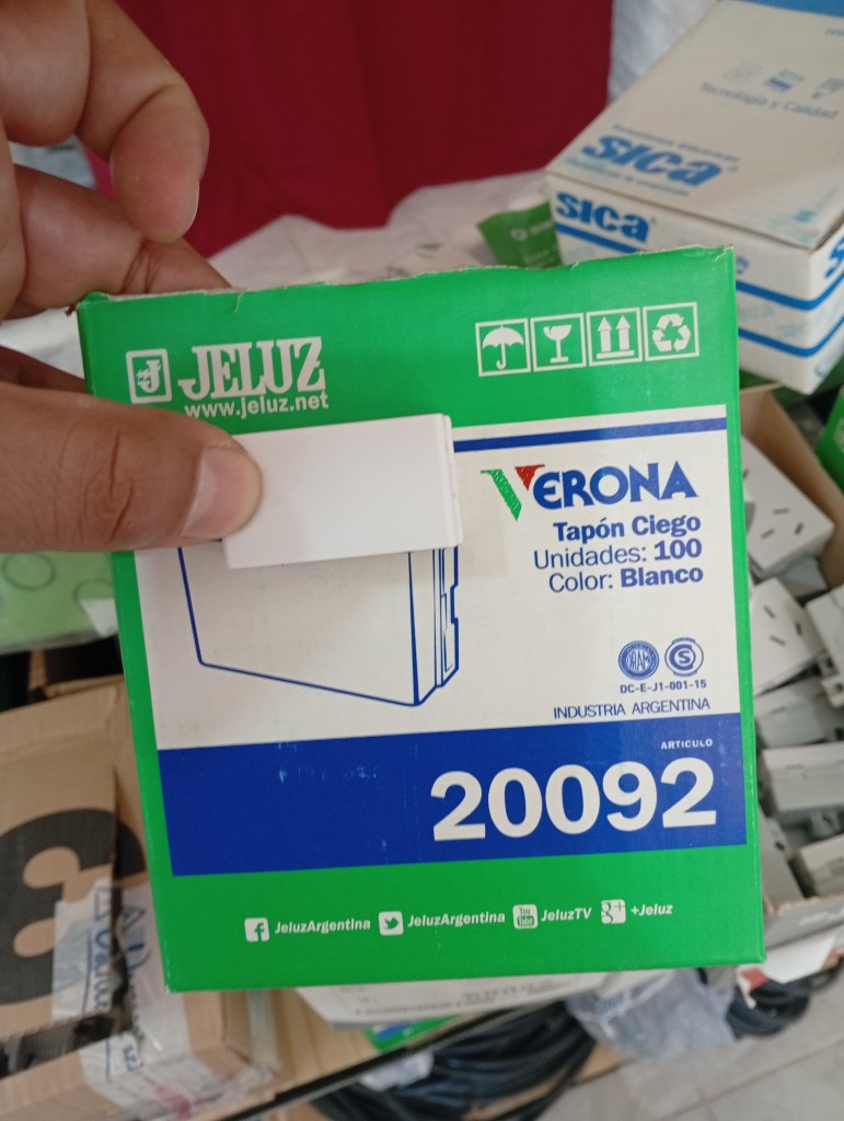 Jeluz Verona tapón ciego blanco