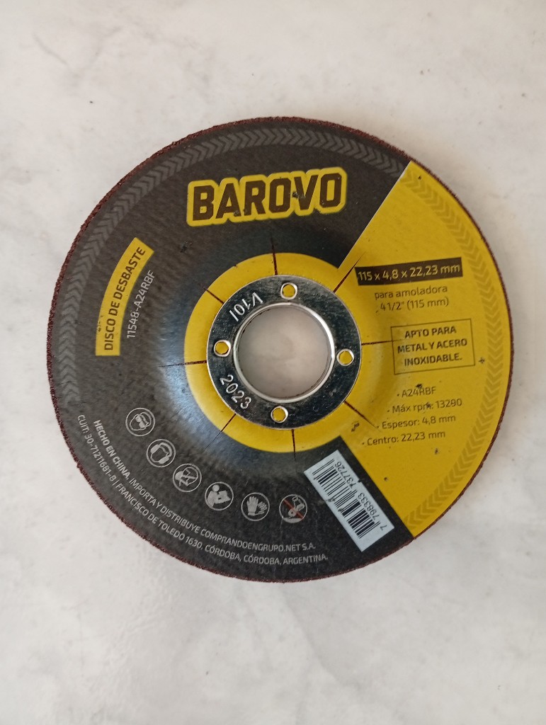 Barovo disco de desbaste 115mm