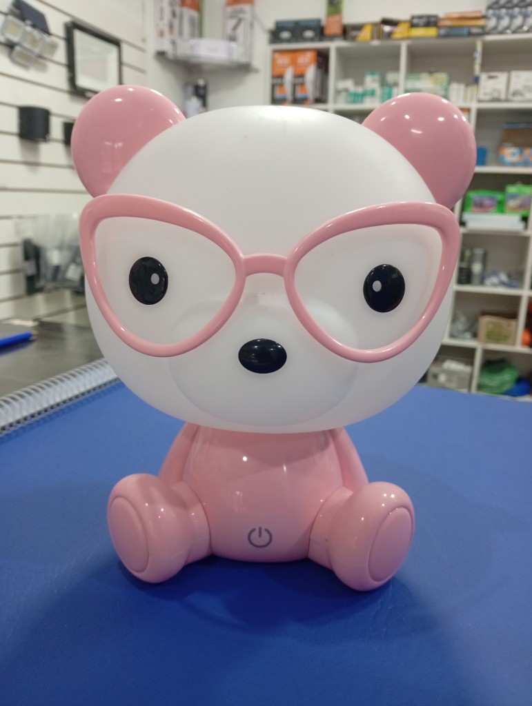 Velador oso rosa