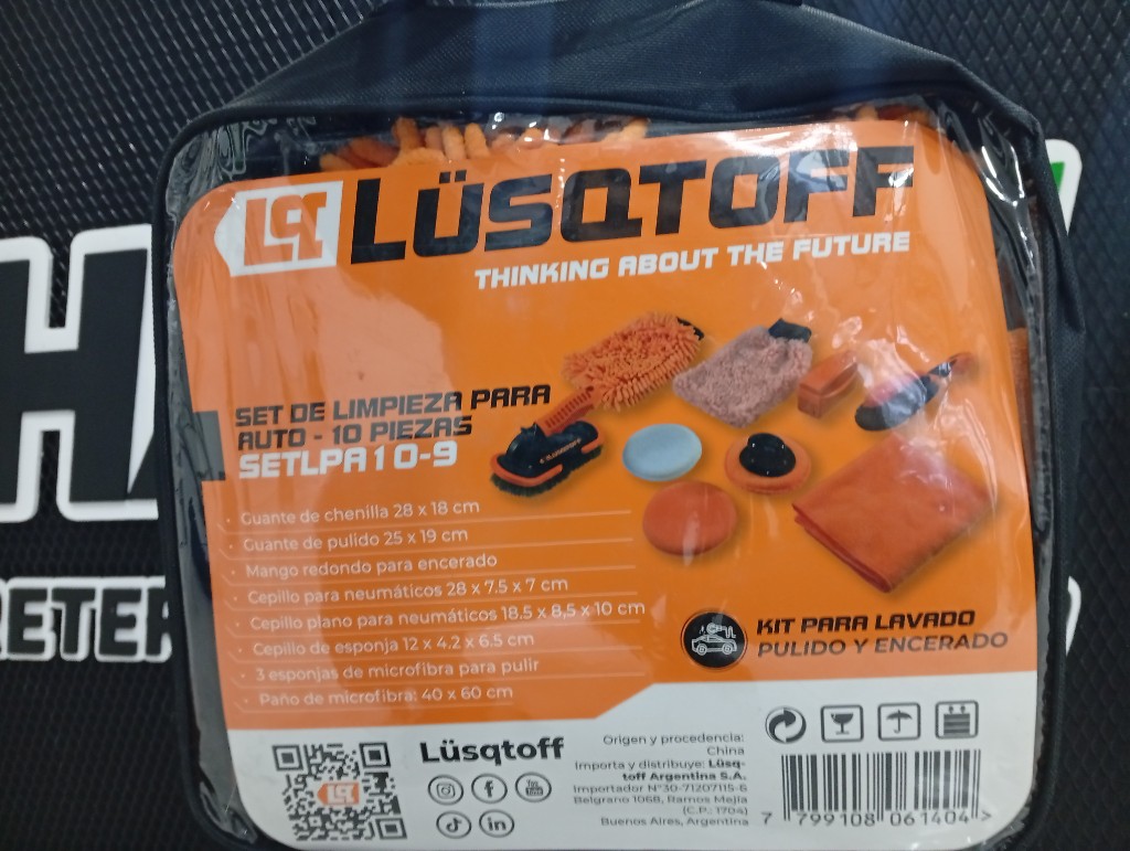 LUS kit limpieza naranja Lüsqtoff