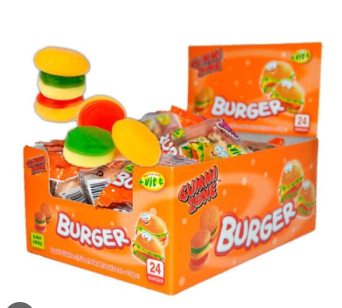 GUMMI ZONE BURGUER 24U 9GR